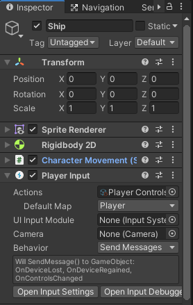 Creating a Top Down Movement Script for 2D Unity